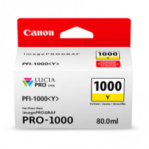 Tinta Canon PFI-1000R Y Lucia Pro Ink Tank 80ML Color Amarillo [ 0549C003AB ]