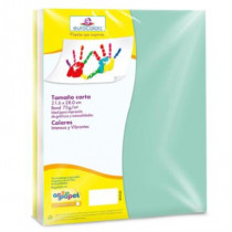 Papel Cortado Eurocolors Arcoiris Jumbo Pastel Carta 1000H/Pqte [ EC0153 ]