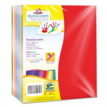 Papel Cortado Eurocolors Arcoiris Carta 500H/Pqte [ EC0077 ]