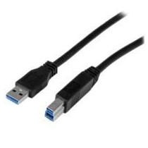 CABLE CERTIFICADO 1M USB 3.0 SUPER SPEED SS USB B MACHO A USB A MACHO ADAPTADOR PARA ESCÁNER IMPRES [ USB3CAB1M ][ CB-1889 ]