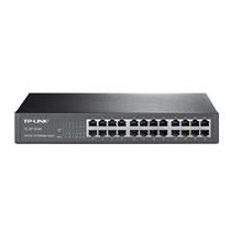 SWITCH |TP-LINK | TL-SF1024D | 24 PUERTOS RJ45 10/100 MBPS | NO ADMINISTRABLE | PARA ESCRITORIO O RA [ TL-SF1024D ][ NIC-1510 ]